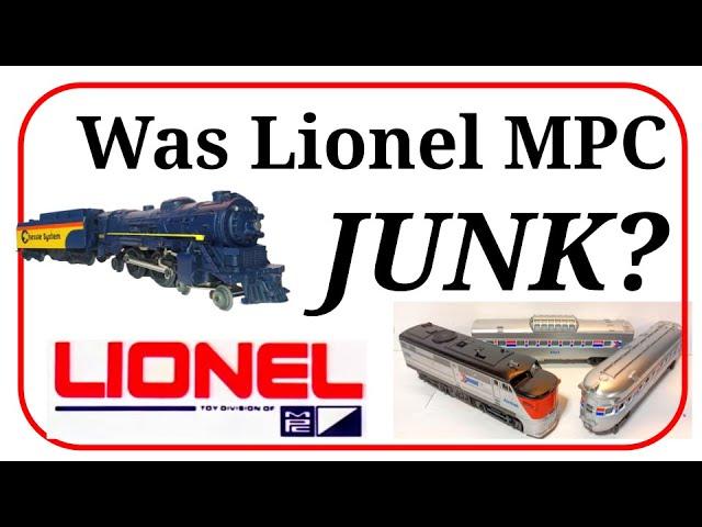 Was Lionel MPC Junk? The Fundimensions Legacy