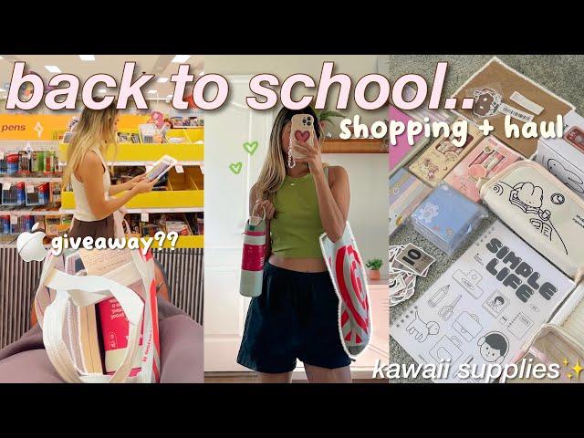 BACK TO SCHOOL SHOPPING  supplies, hauls + GIVEAWAYS