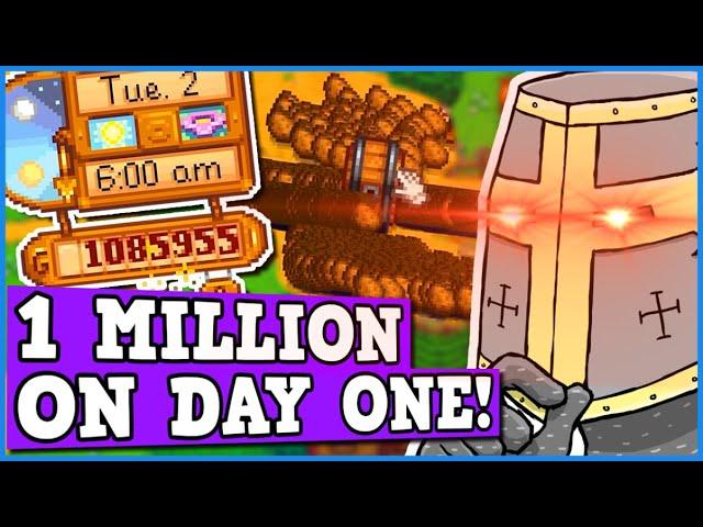 STARDEW VALLEY Is Perfectly Balanced Game With No Exploits - 1 Million Gold On Day 1 Challenge