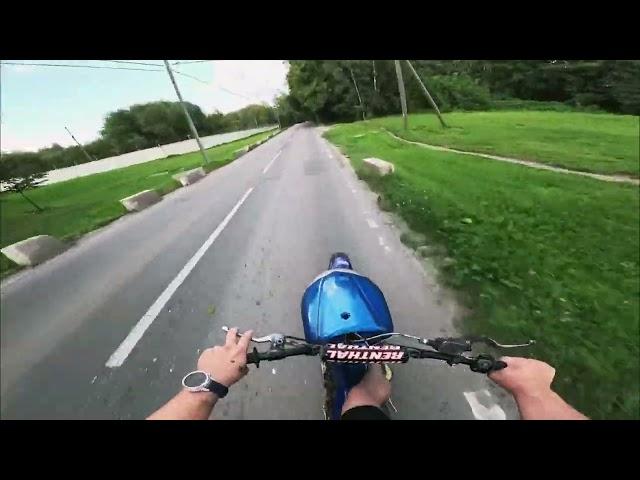 Summer ride/Стант на скутере gilera runner