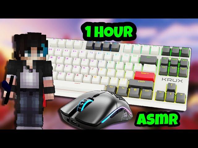 [1 HOUR] Keyboard ASMR + Mouse Sounds | Hypixel Bedwars