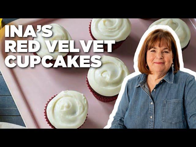 Ina Garten's Red Velvet Cupcakes | Barefoot Contessa | Food Network