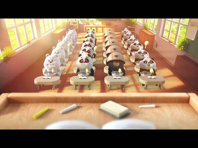 when there is NO teacher ‍️️#팬더 #panda #animation