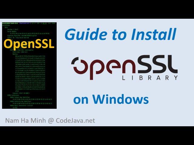 An Easy Guide to Install OpenSSL on Windows