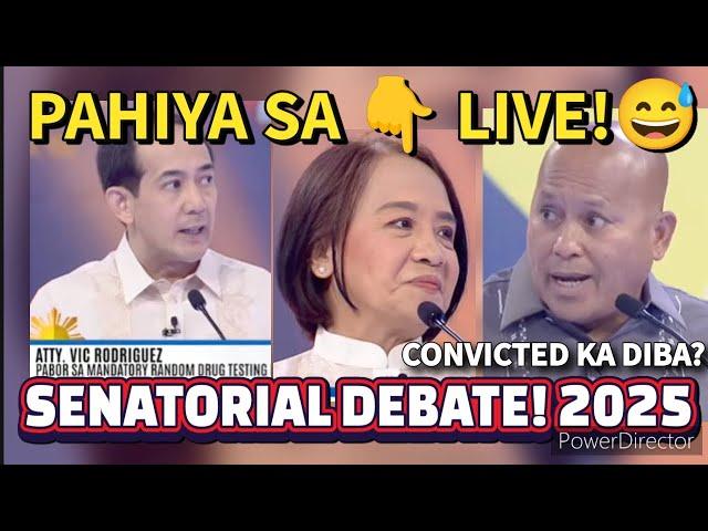 SEN. BATO HARAPANG NASUPALPAL SI CASTRO! SENATORIAL DEBATE 2025 