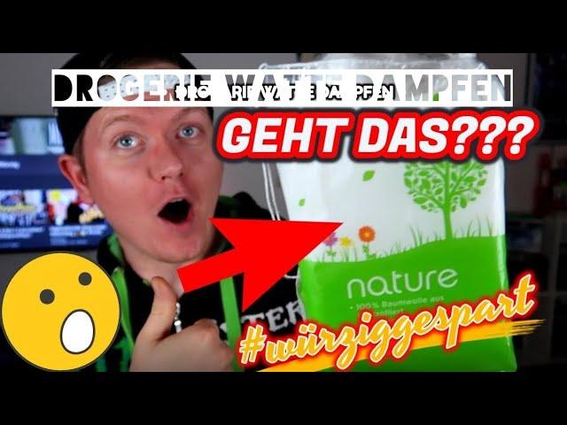 Drogerie Watte dampfen?!  Günstige alternative?  #würziggespart #vaping