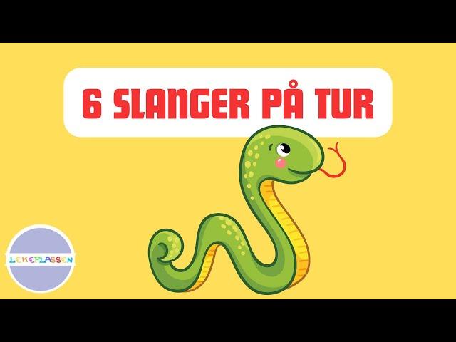 6 Slanger på tur – Lære å telle sang for barn med animasjoner