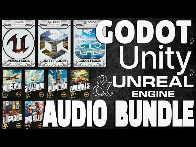 Awesome Godot, Unreal and Unity Game Audio Bundle -- Plugins, Sound Effects & Music