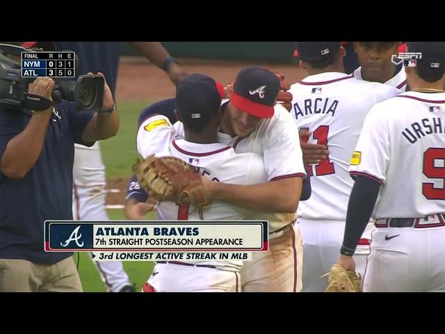 ATLANTA BRAVES clinch 7th-straight postseason appearance vs. New York Mets  | ESPN MLB