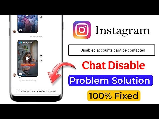 fix disabled accounts cannot be contacted instagram problem | disabled accounts can't be contacted