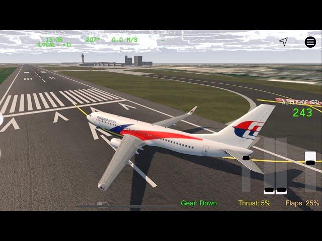 RC FS Advanced Real Flight Simulator GamePlay B737 MALAYSIA by ios Android 9/25/22 AIO EP119