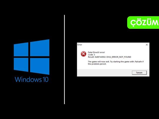 Windows - Fatal Directx Error - Just Cause 2 [ÇÖZÜM] - [SOLVED]