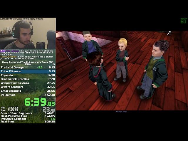 Harry Potter 1 PC 100% Speedrun in 1:48:52