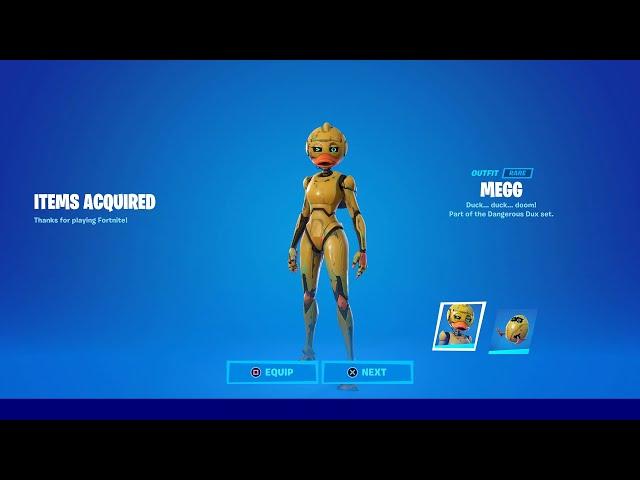 How To Get New Megg Skin In Fortnite! (Unlock Megg Skin!) New Danger Dux Bundle!