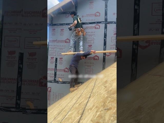 Never work this way in construction  #construction #skills #usa #mexico