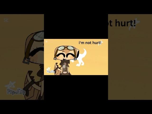 its no big deal! im not hurt! // id: silly sk animation #dandysworld #shelly#trend#flipaclip#shorts