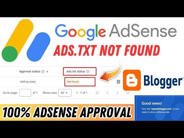 How To Fix Google AdSense Ads txt Not Found Error in Blogger 2024