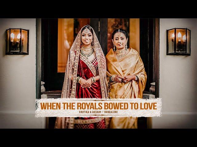 WHEN THE ROYALS BOWED TO LOVE - Krutika & Akshay Trailer // Best Wedding Highlights // Bangalore