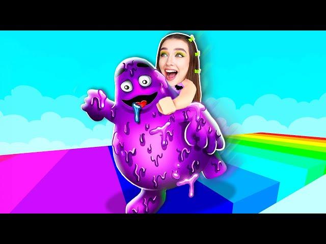 БЕГУ на ГРИМАСЕ в РЕЙС КЛИКЕР Роблокс !  Grimace Race Roblox