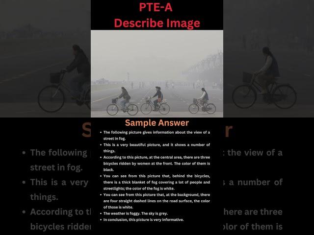 Fog, #Describe #Image, #PTE