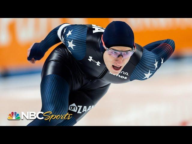 Jordan Stolz just keeps winning, destroys another World Cup field | NBC Sports