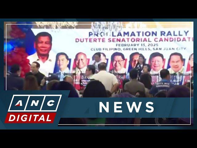 'Team Suka': PDP-Laban senate bets hit back at Marcos at proclamation rally | ANC