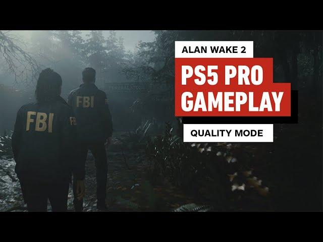 Alan Wake 2 PS5 Pro Gameplay: Quality Mode (4K)