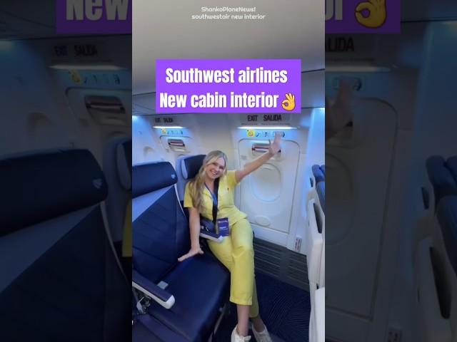 southwest airlines New cabin interior  #airline #usa #samchui #aviation #united #love #song #news