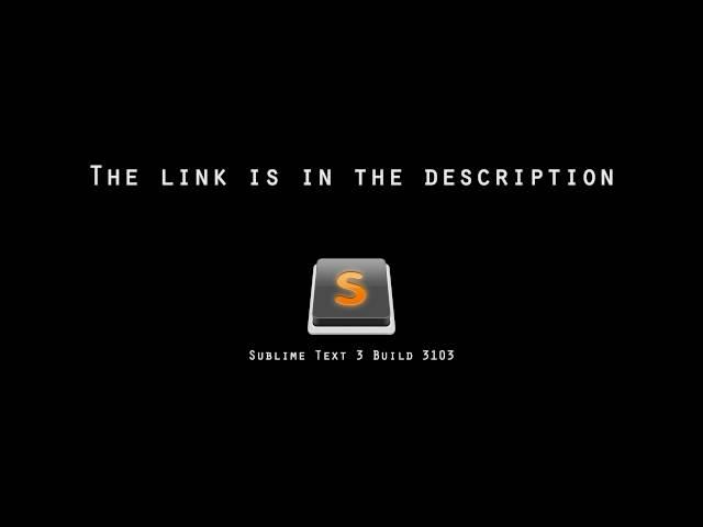 Sublime Text 3 Build 3103 Crack