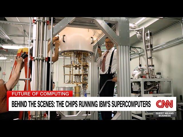 Richard Quest Helps Put Together an IBM Dilution Refrigerator