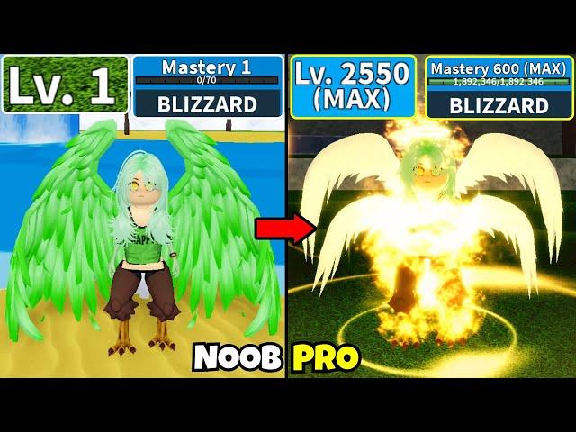 Beating Blox Fruits as Monet with Max Blizzard! Lvl 0 to Max Lvl Full Angel v4 Awakening Noob to Pro