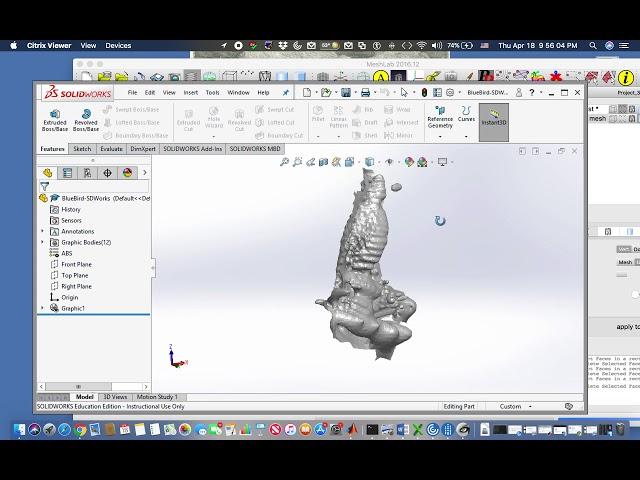 ENME489Y Creating STL file from Mesh Surface