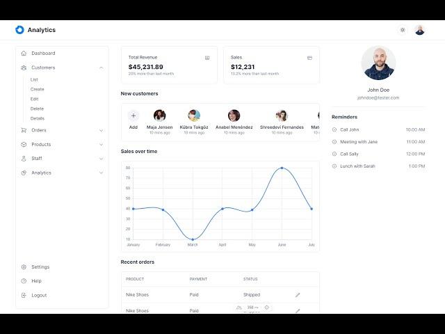  Learn How to Create an Analytics Dashboard with Nuxt 3 and TailwindCSS! 