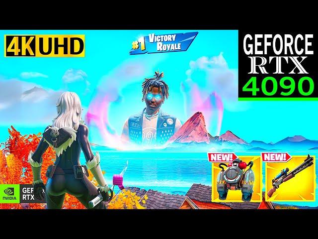 Fortnite JUICE WRLD UPDATE Gameplay | RTX 4090 4K Max Graphics + RTX ON | Chapter 2 Remix #fortnite