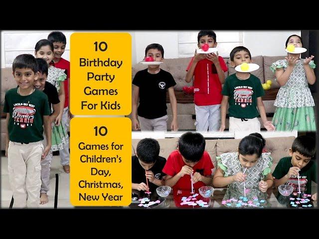 10 Indoor games for kids | Birthday Party games | New Funny games for Children and Family (2025)