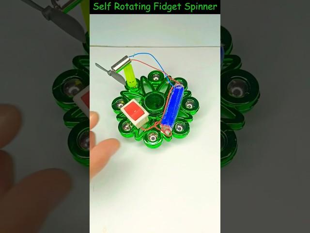 Self Rotating Fidget spinner • Dc Motor | #tech #dcmotor #youtubeshorts #motor #fidgetspinner