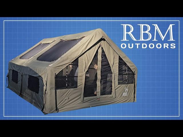 How BIG is the PANDA AIR LARGE KHAKI Luxury Inflatable Tent from RBM Outdoors