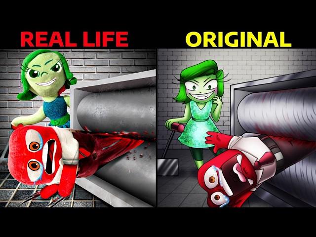 DISGUST's DREAM! INSIDE OUT - Real Life VS Original! Animations in Real Life (parody)