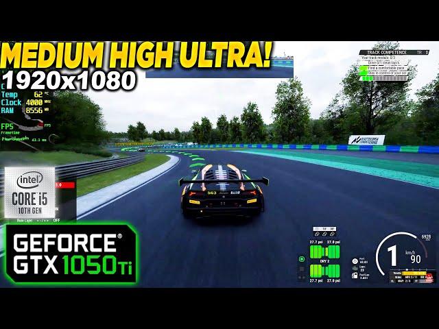 Assetto Corsa Competizione GTX 1050 Tİ - 1080p Medium, High, Ultra,