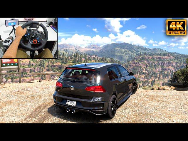 600HP Volkswagen Golf R | Forza Horizon 5 | Logitech g29 gameplay