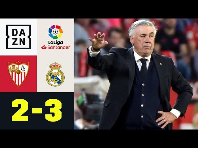 Ancelotti „jokert“ sich zum Sieg im Spitzenspiel: Sevilla - Real Madrid 2:3 | LaLiga | DAZN