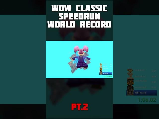 World of Warcraft Classic SPEEDRUN World Record (2) #shorts