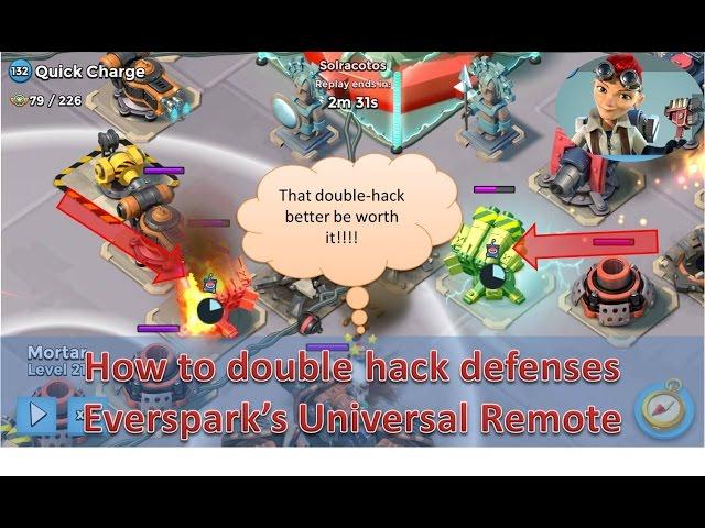 Hero Tip: How to double hack defenses in Operations | Captain Everspark Universal Remote /Boom Beach