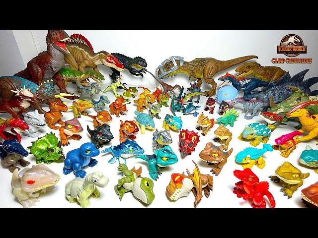 Camp Cretaceous Dinosaurs Toys! Scorpios Rex, T-Rex, Spinosaurus Jurassic World 2021