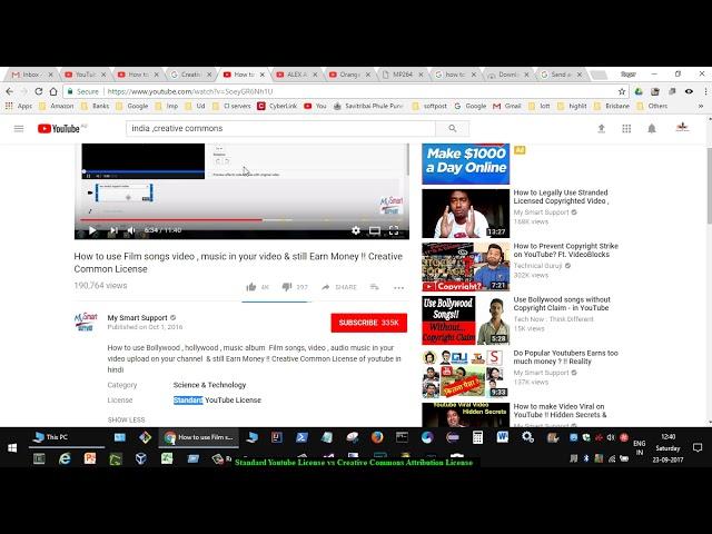 Standard Youtube License vs Creative Commons Attribution License