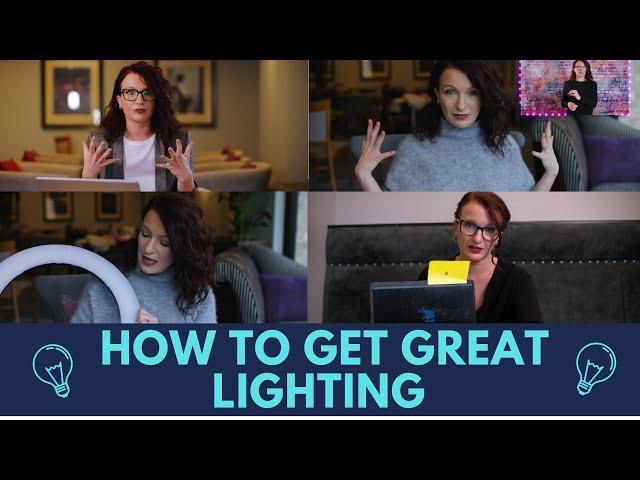 LOOK GREAT ONLINE - EASY LIGHTING TIPS TO MAKE YOU LOOK GREAT!