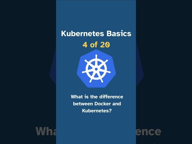 Fix 2 of 20 - Difference Between Docker and Kubernetes - Basics #techworldwithsahana #DevOps