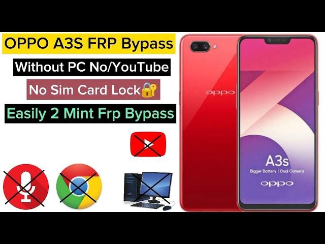 How To Unlock Oppo A3s Frp Lock Google Account 1000% TalkBack Not Work Solution by frp wolf baloch