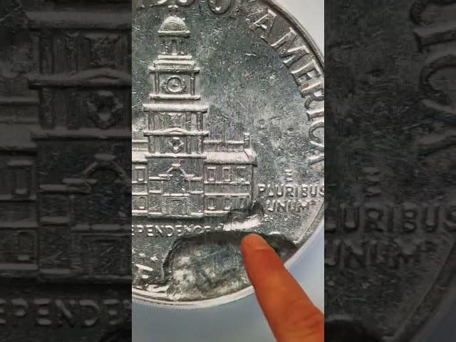 Half Dollar Coin with a Strange Mint Error #coin