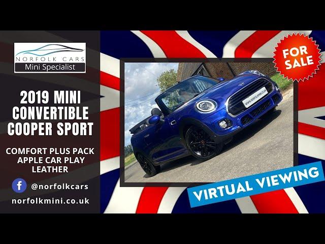 2019 MINI CONVERTIBLE COOPER SPORT Starlight Blue